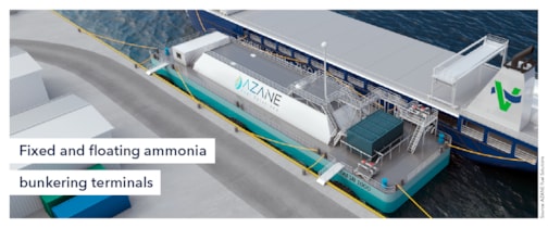 Fixed and floating ammonia bunkering terminals 