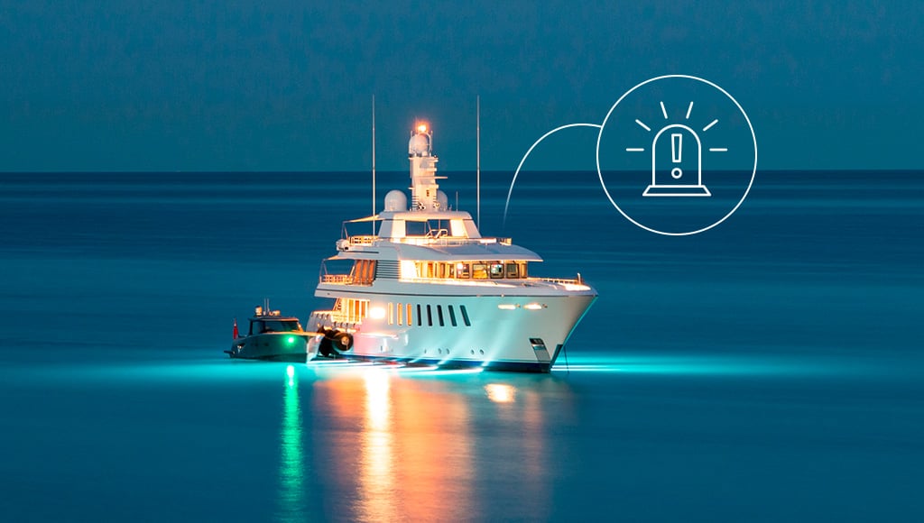 Yacht in distress