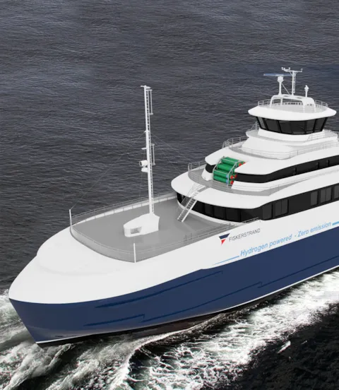 Fiskerstrand ferry - hydrogen powered