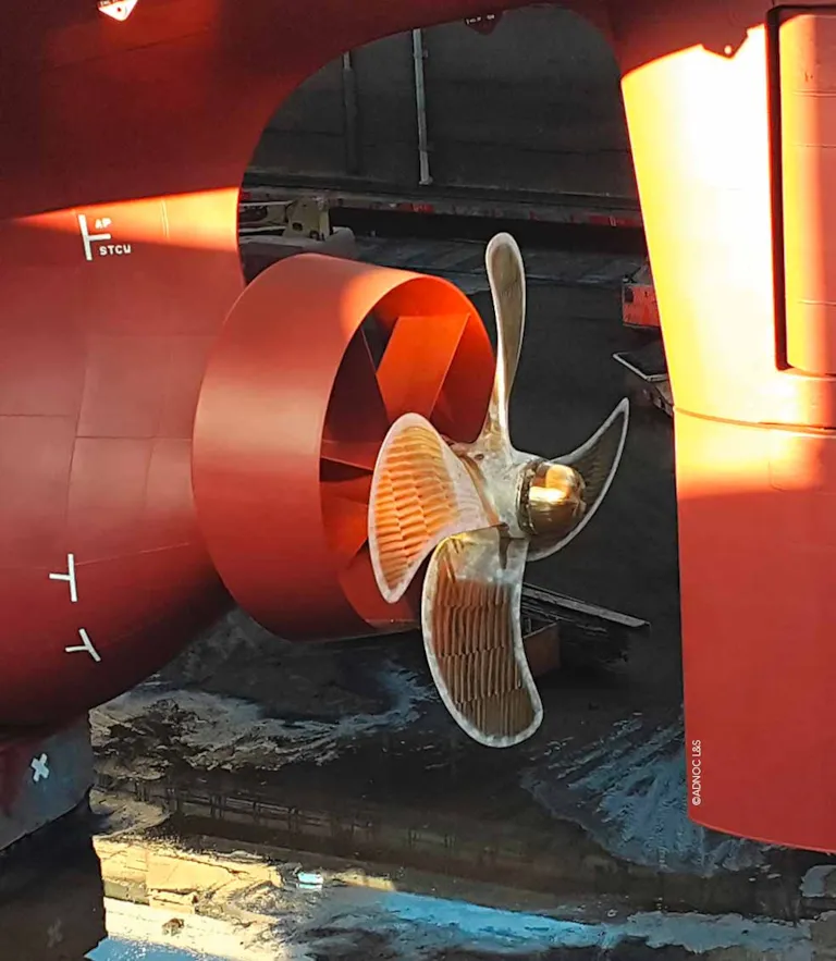 Dry docking vessel - Propeller retrofit