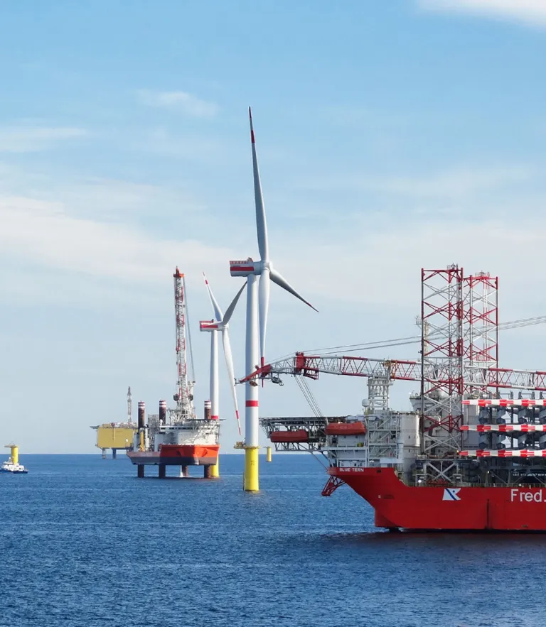 Container Ship With Wind Rig Offshore wind JIP lays ground for jack-up installation standards as ...