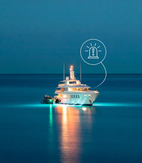 Yacht in distress