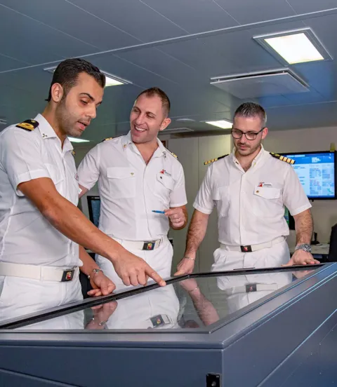 Carnival Cruise Line crew below deck