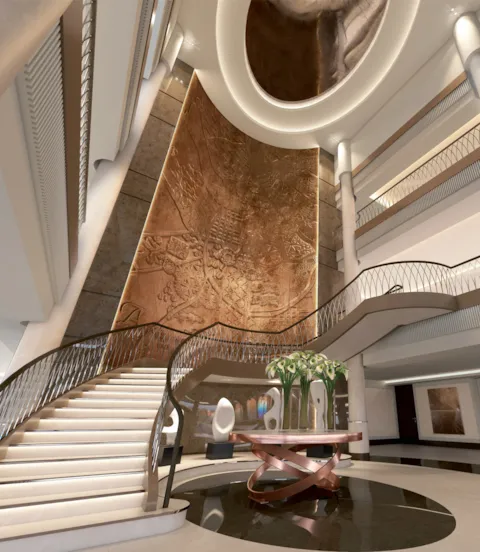 Rendering - Stairs Saga Cruise Spirit of Discovery