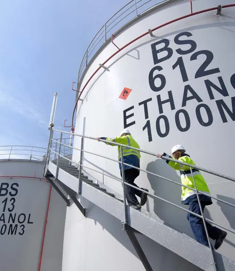 ethanol storage tanks