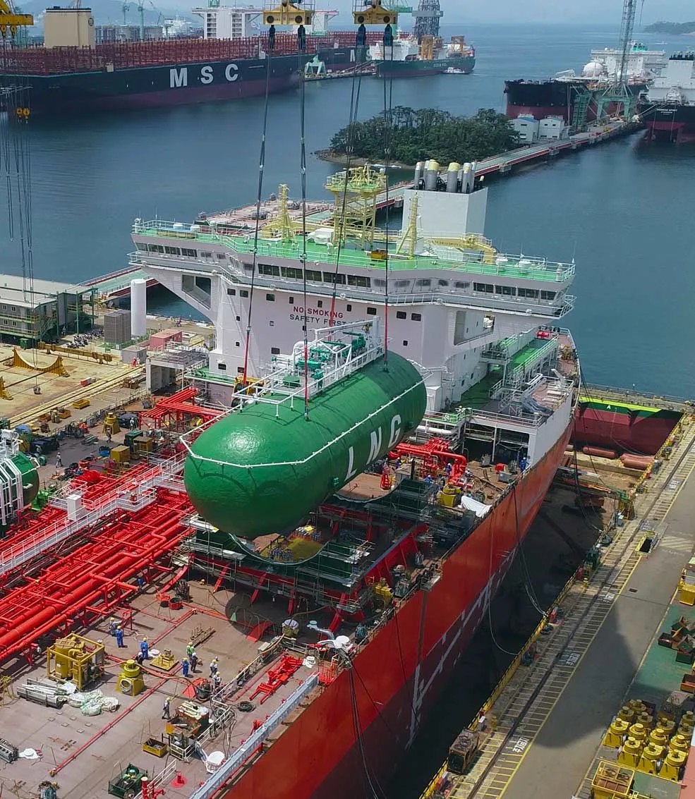 LNG tank installation on Eagle Blane | DNV GL - Maritime