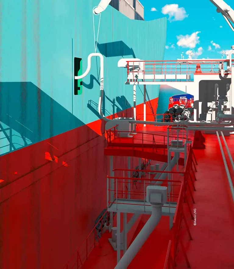 Gas bunkering at sea Gas Tanker Stolt Avenir DNV GL