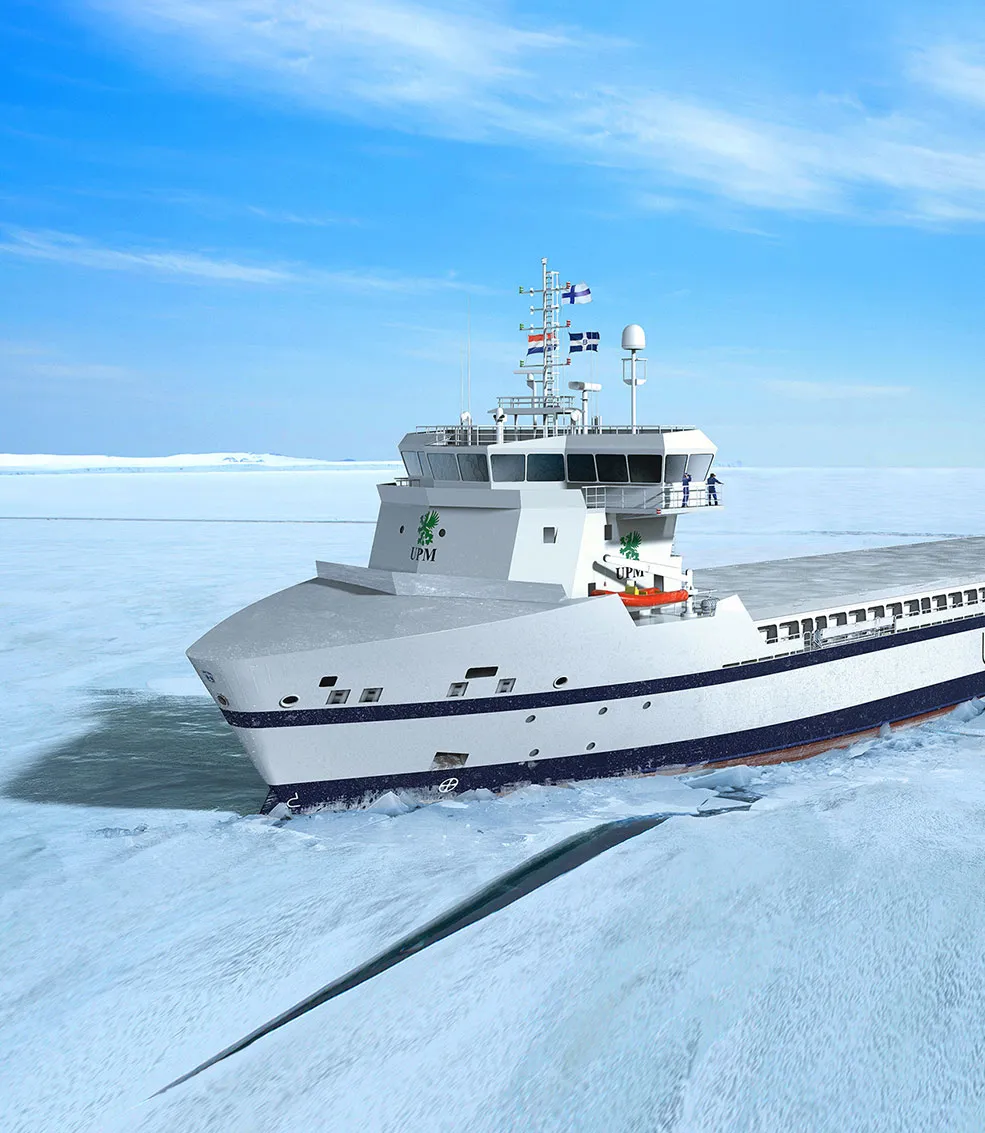 M2_MPV_330_UPM_chartered_vessel_sailing_through_ice