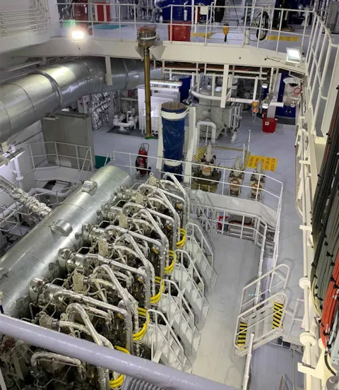 Stena Bulk main engine room
