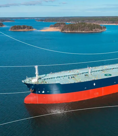 Tanker dangerously close to shore