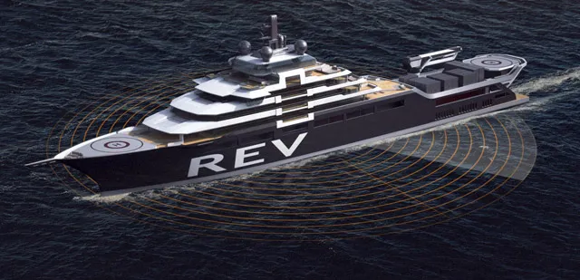 Research exploration vessel REV circles