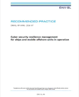 Recommended practice on cyber security