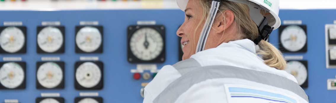 Two surveyors inspecting a ship