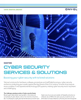 Cyber security services and solutions flyer