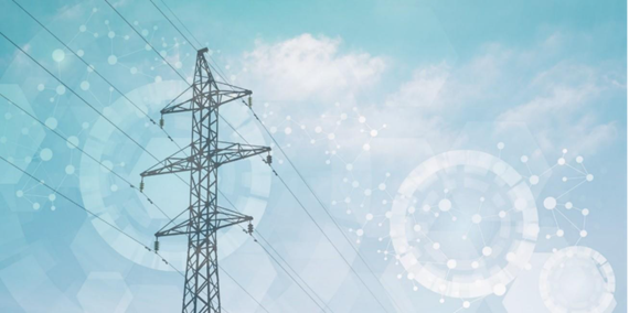 pylon graphic and sky