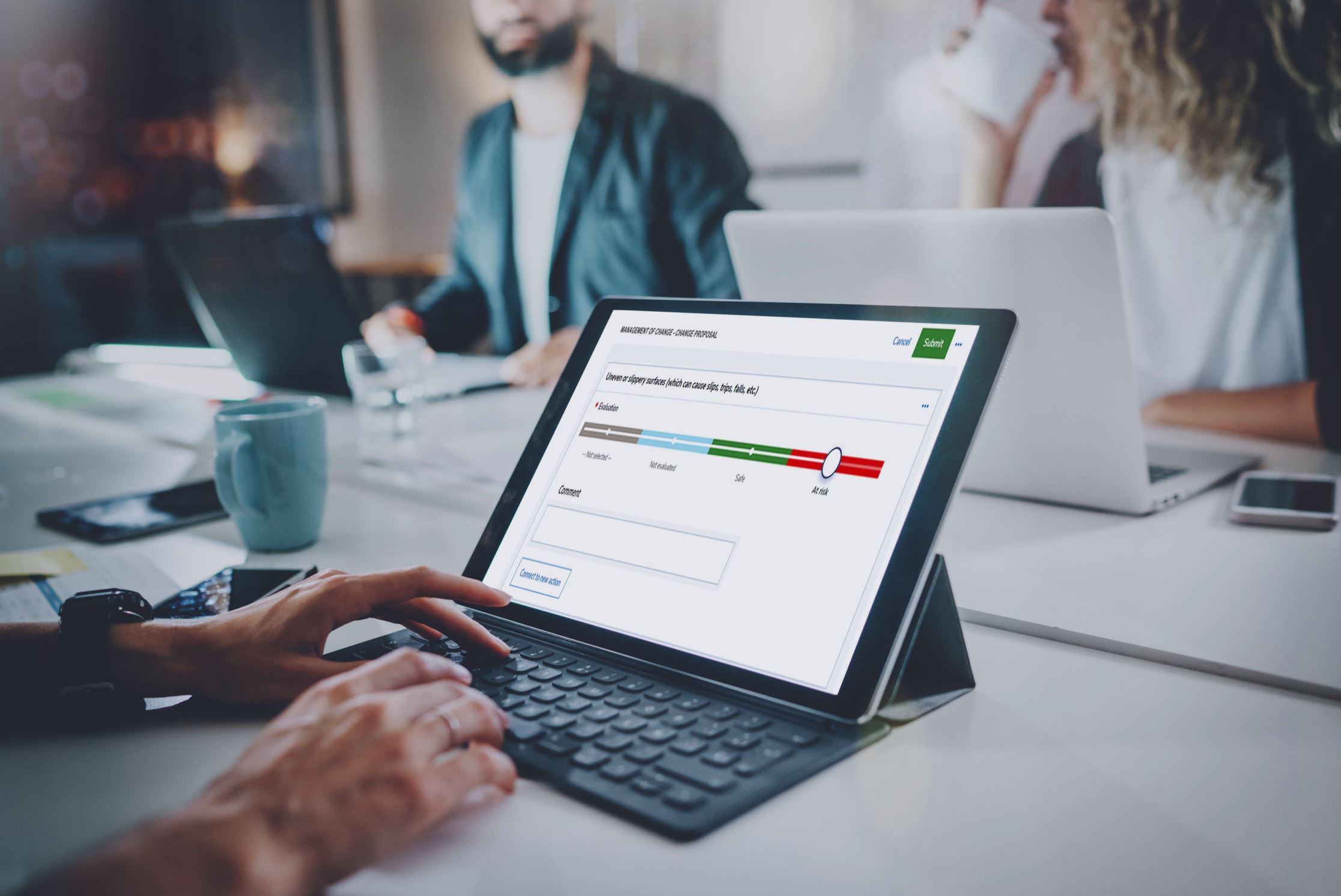 synergi life software on tablet