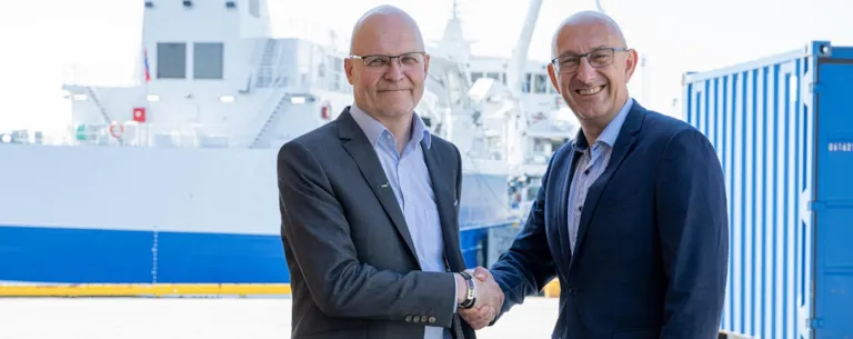 Geir Fuglerud, CEO – Supply Chain & Product Assurance at DNV and Roger Sørensen, CEO of Åkerblå Group