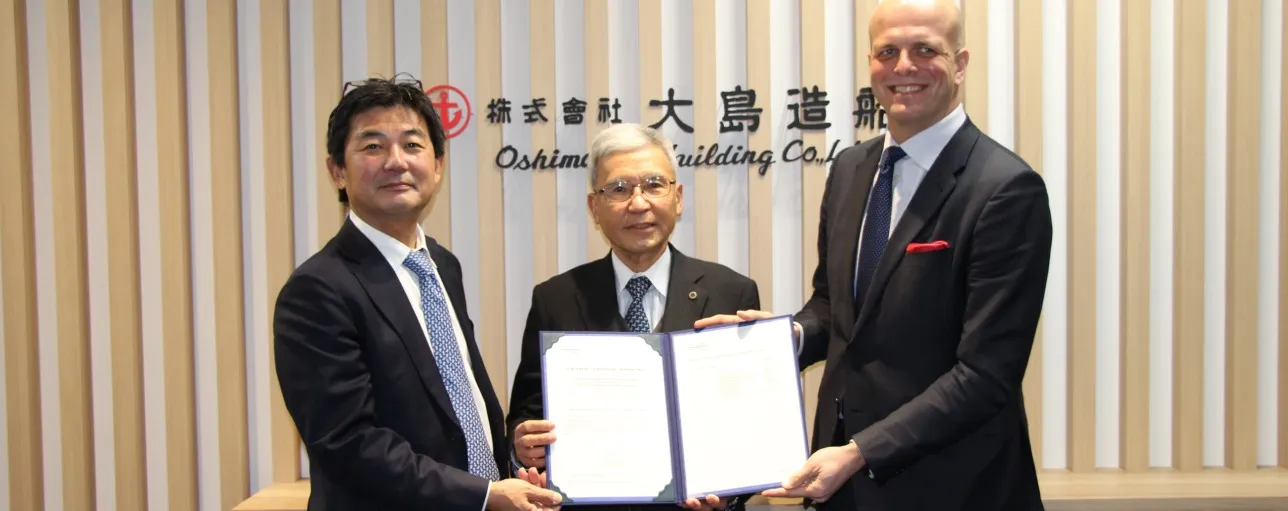 DNV awards AiP to Sumitomo and Oshima for innovative ammonia-fuel ship design_1288x511