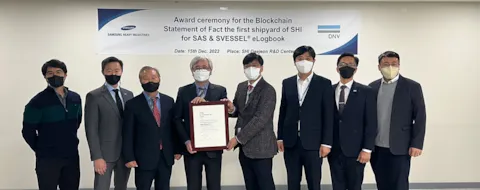 DNV awards first Blockchain Statement of Fact to Samsung Heavy Industries_1288x511