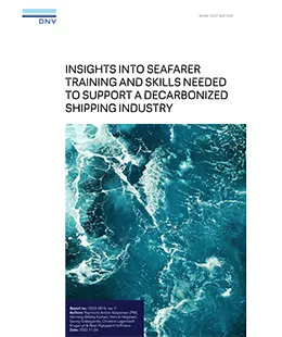 DNV Seafarer Training and Skills for Decarbonized Shipping