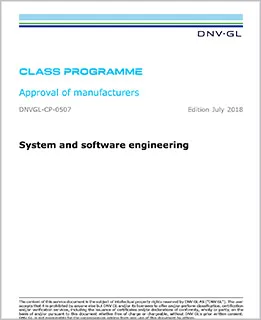 Approval of manufacturers | System & software engineering CP-0507