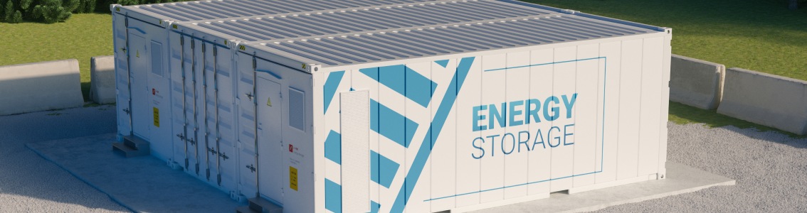 Big batteries in containers