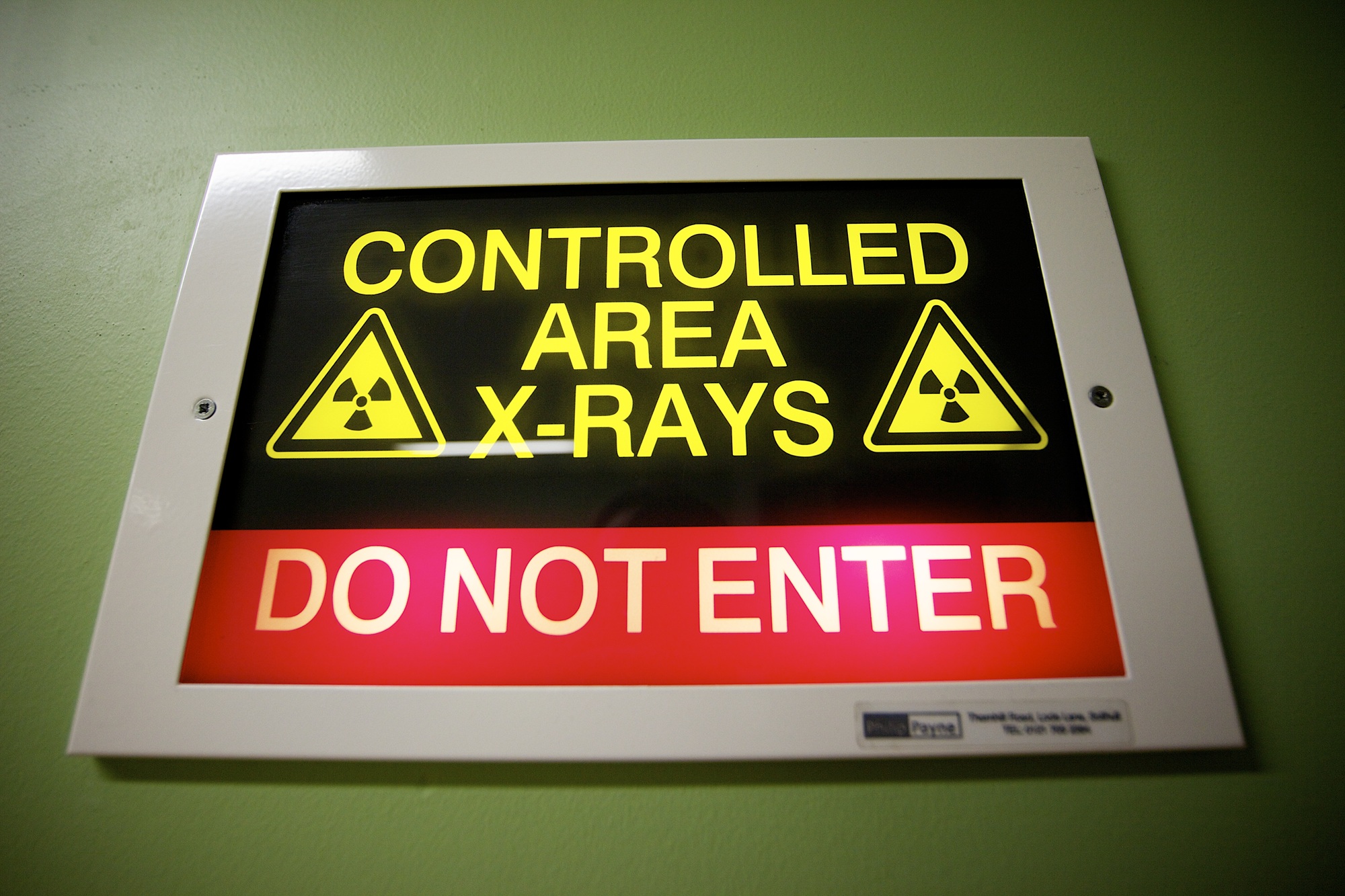 Hospital X-rays sign