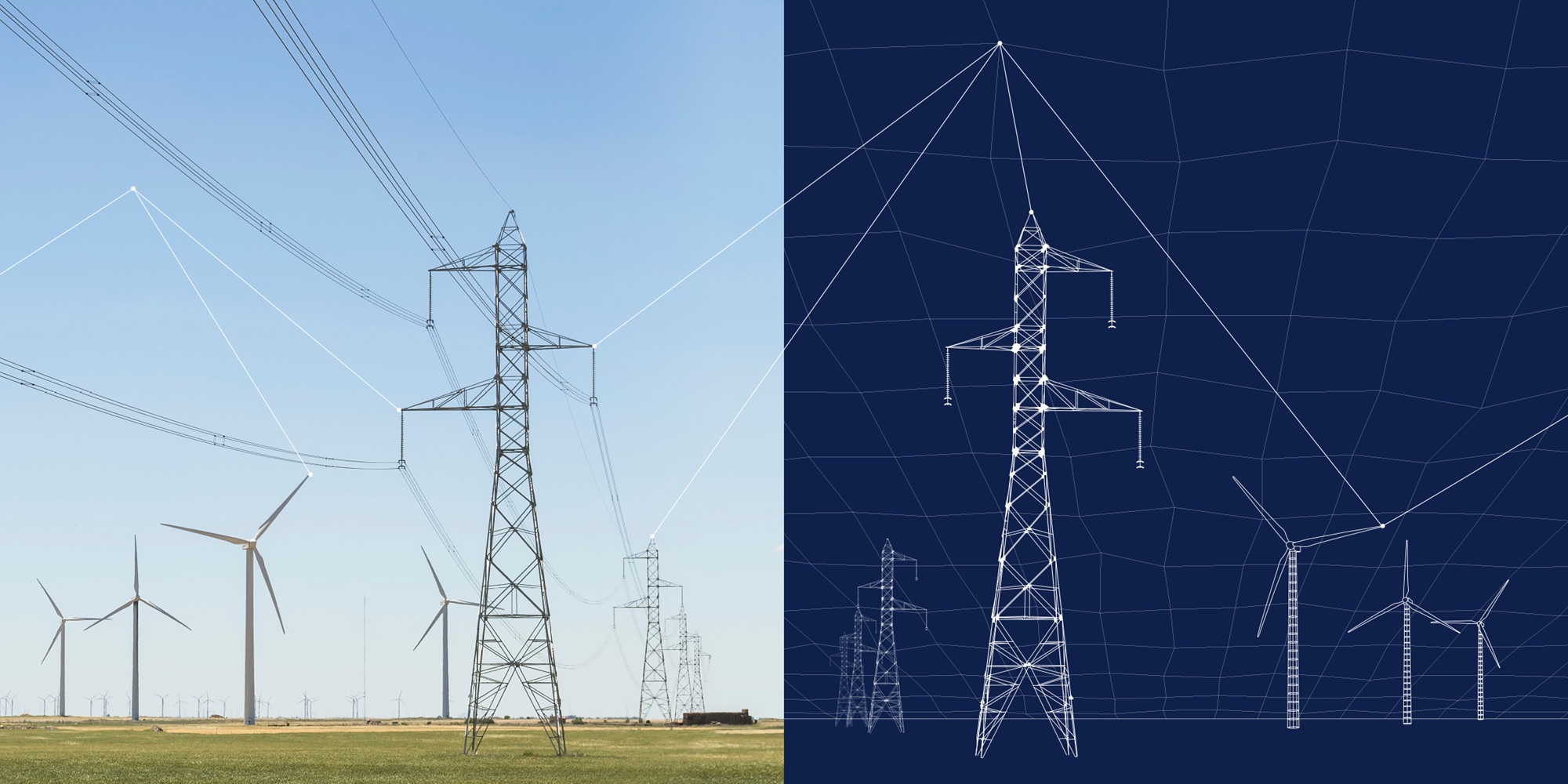Digital twin grid and turbines
