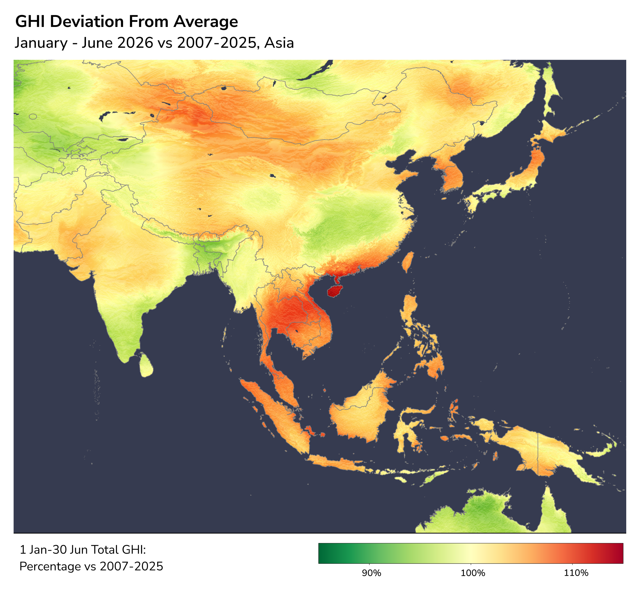 China focused anomaly forecast for Jul-Dec 2026