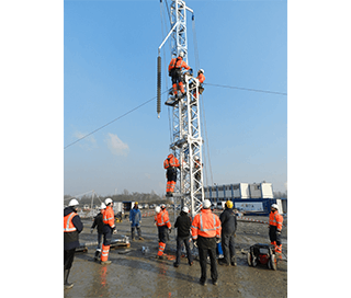 ERS hoisting tower installation