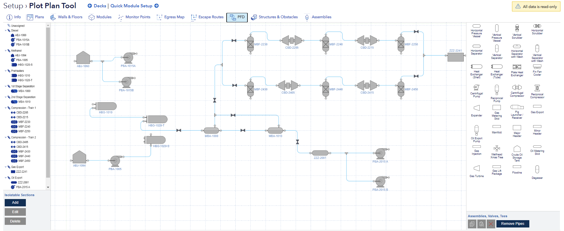 PFD tool used to ensure representative process depiction