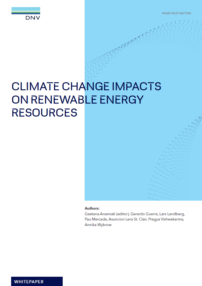 Climate change impacts on renewable energy resources