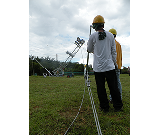 ERS hoisting tower installation 2