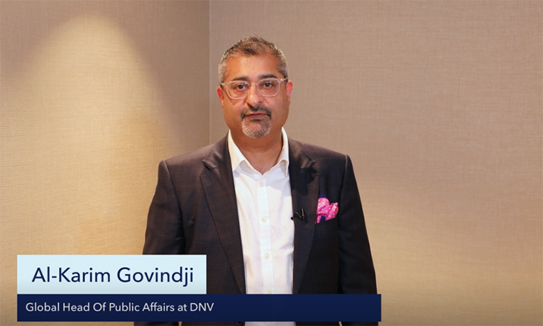Al-Karim Govindji, Global Head of Public Affairs at DNV