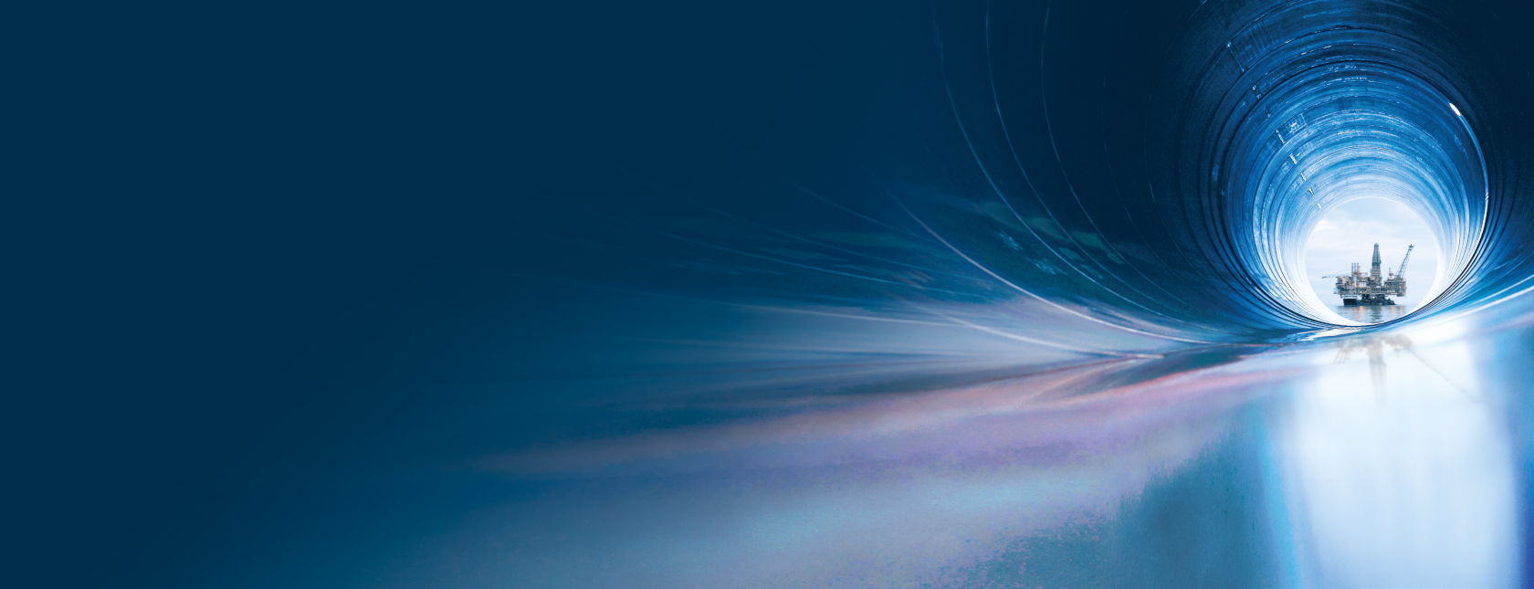 pipeline and oil rig