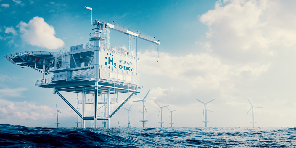 Hydrogen energy - Platform and turbines