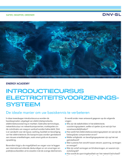 Introductiecursus Elektriciteitsvoorzieningssysteem