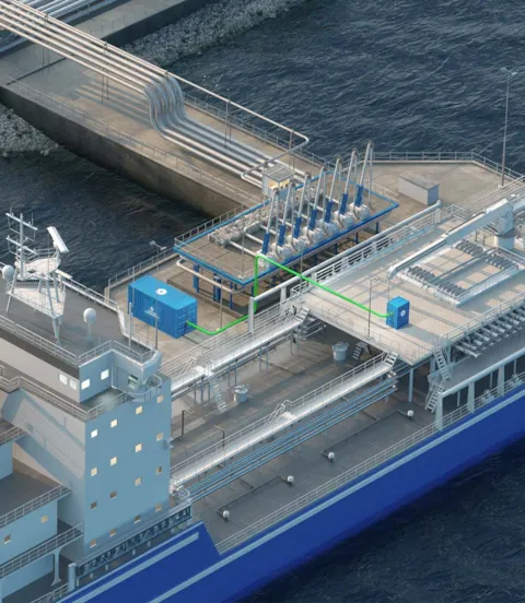 shore power system for tankers