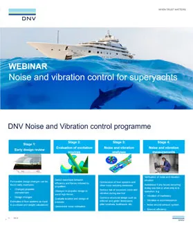 Noise and vibrations webinar on yachts