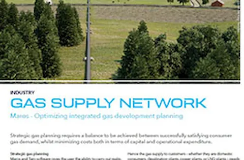 Gas supply network