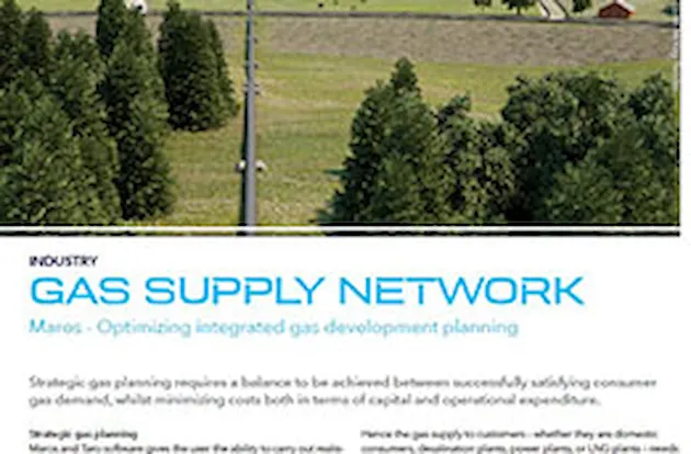Gas supply network
