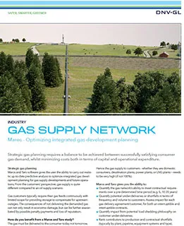 Gas supply network
