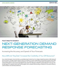 Next-generation demand response forecasting