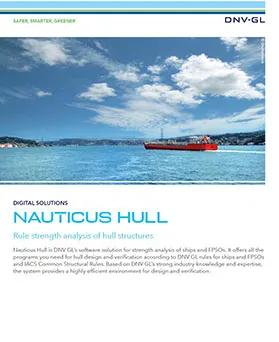 Nauticus Hull software for strength assessment of hull structures
