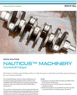 Nauticus Machinery - Crankshaft Fatigue