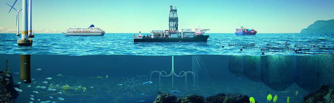 Ocean space illustration