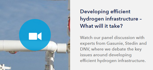 Watch our panel discussion with experts from Gasunie, Stedin and DNV, where we debate the key issues around developing efficient hydrogen infrastructure 