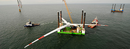 Construction management for offshore wind farms