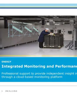 Integrated monitoring and performance reporting of energy storage systems