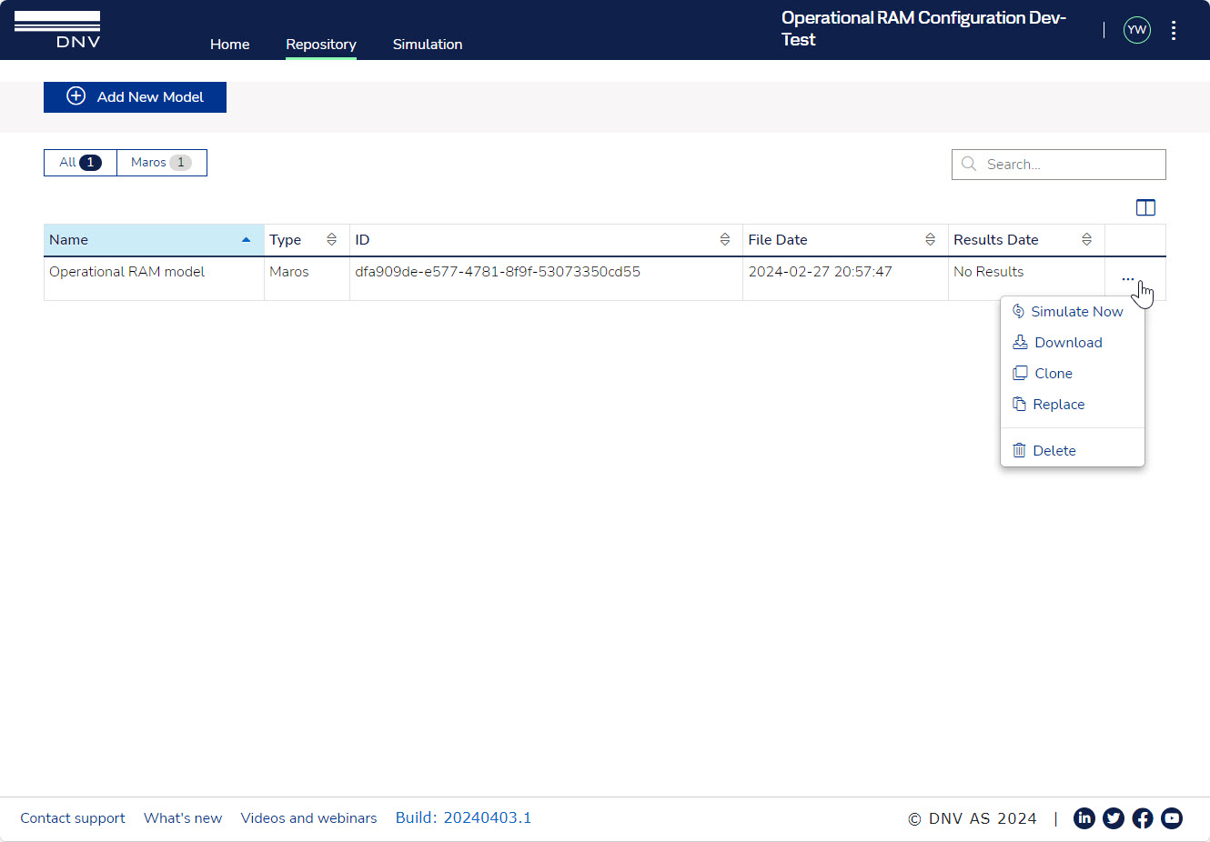 RAM service software